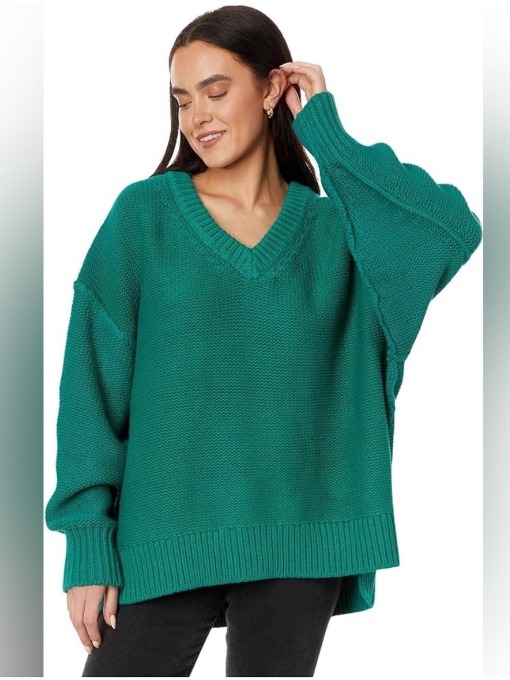 Free People Alli V Neck Sweater